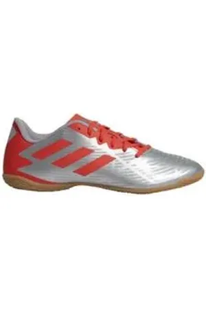 adidas Chuteira Indoor Masculina Artilheira V Prata E Coral 39