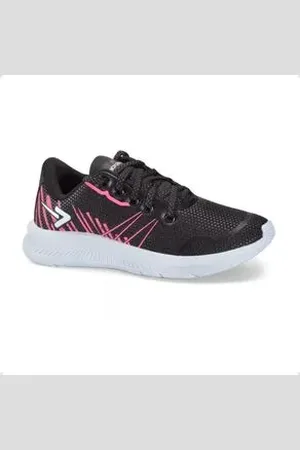 Box 200 Tênis Feminino Running Preto E Rosa Preto