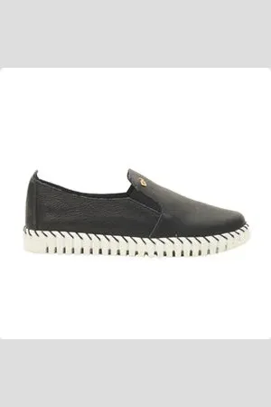 DAYANE MAGALHÃES Tênis Slip On Couro Celeste Dayane Magalhães 34
