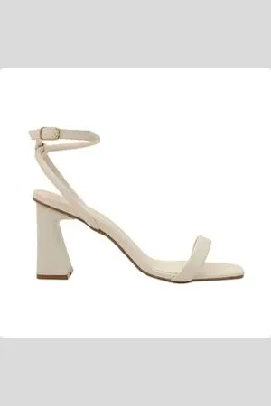 DAYANE MAGALHÃES Sandália Bruma Salto Alto Grosso Dayane Magalhães Off White 34