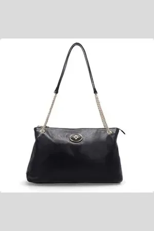 Luz da Lua Bolsa Feminina Tote Grande Preta Un