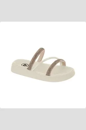 MOLEKINHA Tamanco Infantil Papete Off White 28