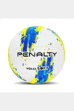 Penalty Bola Esportiva Volei Soft Branco E Azul Un
