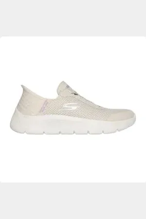 Skechers Tênis Running Feminino Go Walk Flex Grand Entry Creme 34
