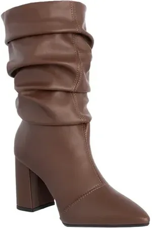 GABRIELA Ankle Boot Salto Grosso Cano Drapeado