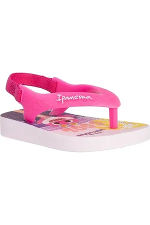 Ipanema Chinelo Infantil Baby Shark Summer Elástico Pink