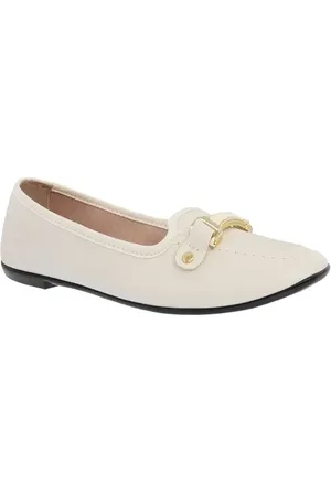 MOLECA Mocassim Detalhe Aplicação Metalizada Off White