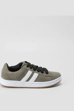 VERTUS Tênis Masculino Casual Nobuck Cinza