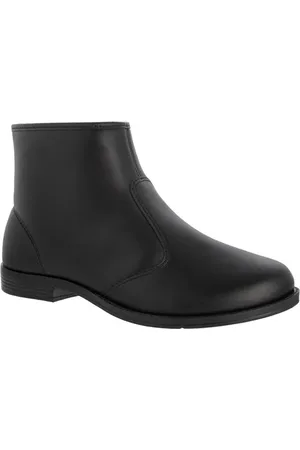 MOLECA Ankle Boot Salto Bloco Detalhes Pespontos