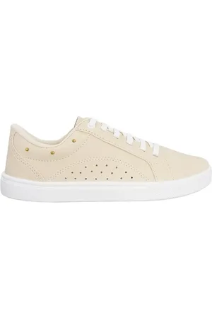 Penelope Tênis Penélope Casual Feminino Perfuros Off Bege