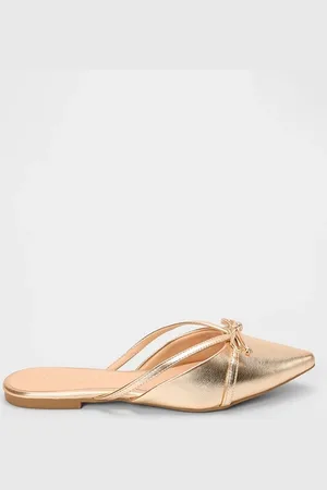 GABRIELA Mule Detalhe Laço Dourado