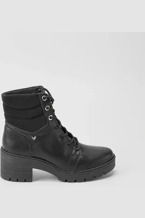 MISSISSIPI Bota Coturno Detalhe Acolchoado
