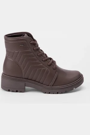 Dakota Bota Coturno Plataforma Detalhe Pespontos