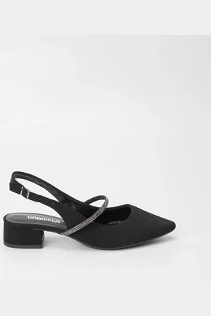 GABRIELA Scarpin Slingback Detalhe Tira Strass