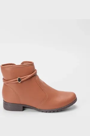 Dakota Ankle Boot Salto Bloco Detalhe Tiras