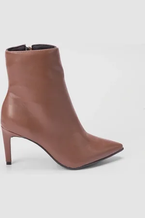 GABRIELA Ankle Boot Salto Fino Pespontos