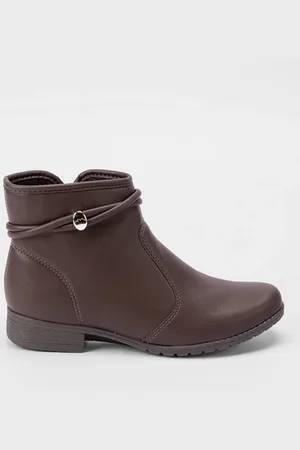 Dakota Ankle Boot Salto Bloco Detalhe Tiras