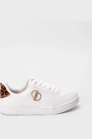 Dakota Tênis Casual Feminino Detalhe Onça Branco