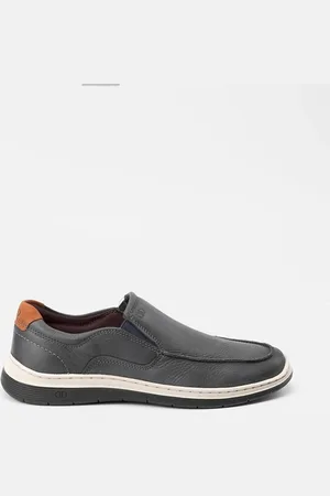 Democrata Slip On Leave Denim Couro
