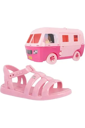 Grendene Kids Sandália Aranha Infantil Mattel Barbie & Motorhome de Brinquedo