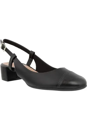 BEIRA RIO Scarpin Boneca Salto Bloco Slingback Recortes