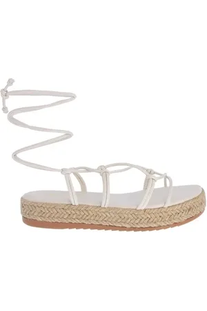 GABRIELA Sandália Espadrille Flatform Amarração Ráfia