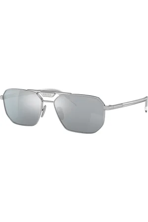 Prada Unisex Sunglass PR 58YS - Frame color: , Lens color: Azul espelhado 80
