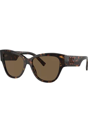 Dolce & Gabbana Unisex Sunglass DG4449 - Frame color: , Lens color: Marrom-escuro