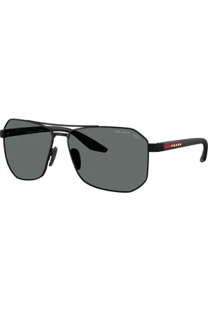 Prada Unisex Sunglass PS A53S - Frame color: , Lens color: Cinza-escuro polarizado