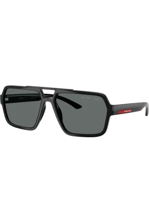 Prada Unisex Sunglass PS A06S - Frame color: , Lens color: Cinza-escuro polarizado