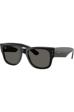 Ray-Ban Unisex Sunglass RB0840S Mega Wayfarer Blacked Out Collection - Frame color: , Lens color: Ultra