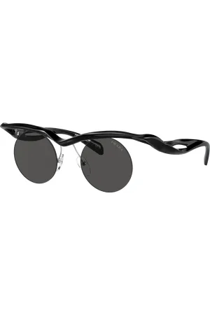 Prada Unisex Sunglass PR A24S - Frame color: , Lens color: Cinza-escuro