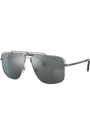 VERSACE Unisex Sunglass VE2242 - Frame color: , Lens color: Cinza-claro espelhado preto
