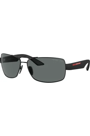 Prada Unisex Sunglass PS 50ZS - Frame color: , Lens color: Cinza-escuro polarizado
