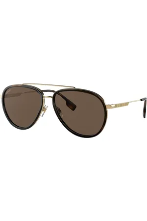 Burberry Unisex Sunglass BE3125 Oliver - Frame color: , Lens color: Marrom-escuro