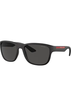 Prada Unisex Sunglass PS 01US Active - Frame color: , Lens color: Cinza