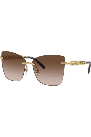 Dolce & Gabbana Unisex Sunglass DG2289 - Frame color: Ouro/Marrom, Lens color: Marrom degradê