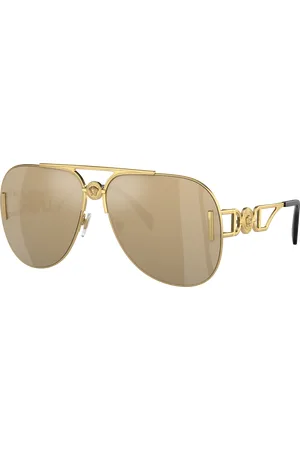 VERSACE Unisex Sunglass VE2255 - Frame color: , Lens color: Amarelo Azul-real espelhado transparente