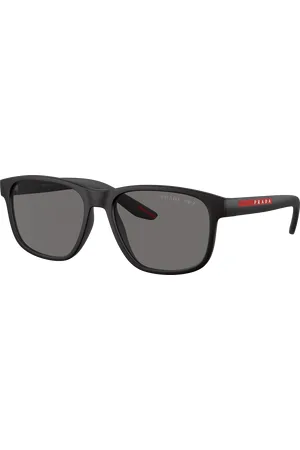 Prada Unisex Sunglass PS 06YS - Frame color: , Lens color: Cinza-escuro polarizado