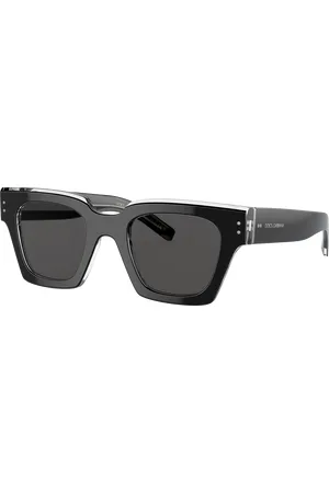Dolce & Gabbana Unisex Sunglass DG4413 - Frame color: Preto/Cristal, Lens color: Cinza