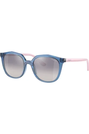 vogue Unisex Sunglass VJ2016 Kids - Frame color: , Lens color: Azul-claro degradê espelhado Prata