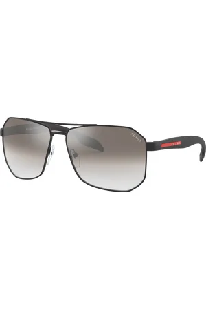 Prada Unisex Sunglass PS 51VS - Frame color: , Lens color: Cinza degradê espelhado prata