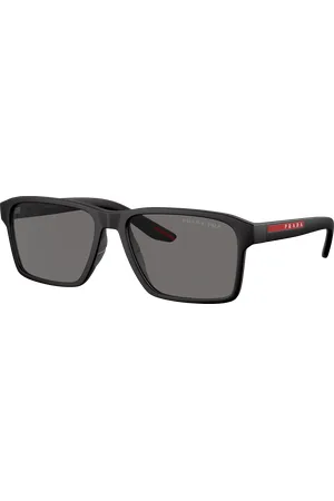 Prada Unisex Sunglass PS 05YS - Frame color: , Lens color: Cinza-escuro polarizado