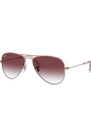 Ray-Ban Unisex Sunglass RB9506S Aviator Kids - Frame color: , Lens color: Violeta-escuro degradê