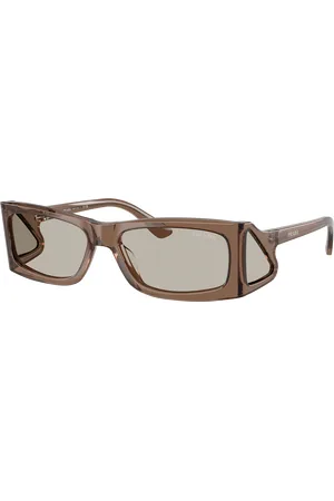 Prada Unisex Sunglass PR B03S - Frame color: , Lens color: Marrom-claro