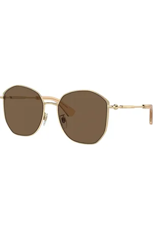 Burberry Unisex Sunglass BE3153D - Frame color: , Lens color: Marrom-escuro