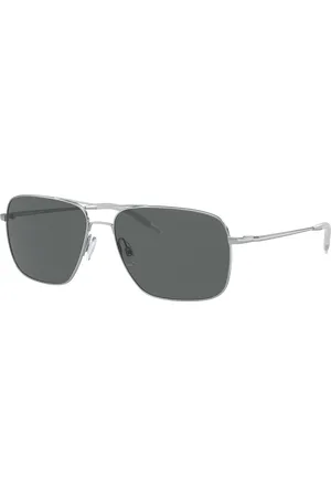Oliver Peoples Unisex Sunglass OV1150S Clifton - Frame color: , Lens color: Cinza-escuro polarizado