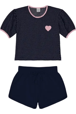 blusa de algodão infantil luluca manga longa azul - C&A