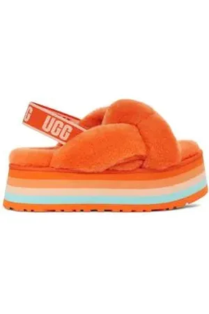 UGG Sandália Disco Knot Slide Laranja