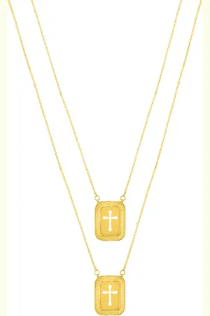Vivara Escapulário Apolo Cruz em Ouro Amarelo 18k, 70cm